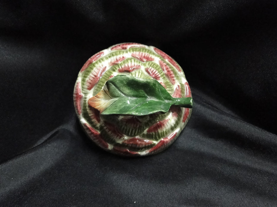 Fitz & Floyd French Market: Artichoke Candy Dish & Lid, 5 1/2" Tall