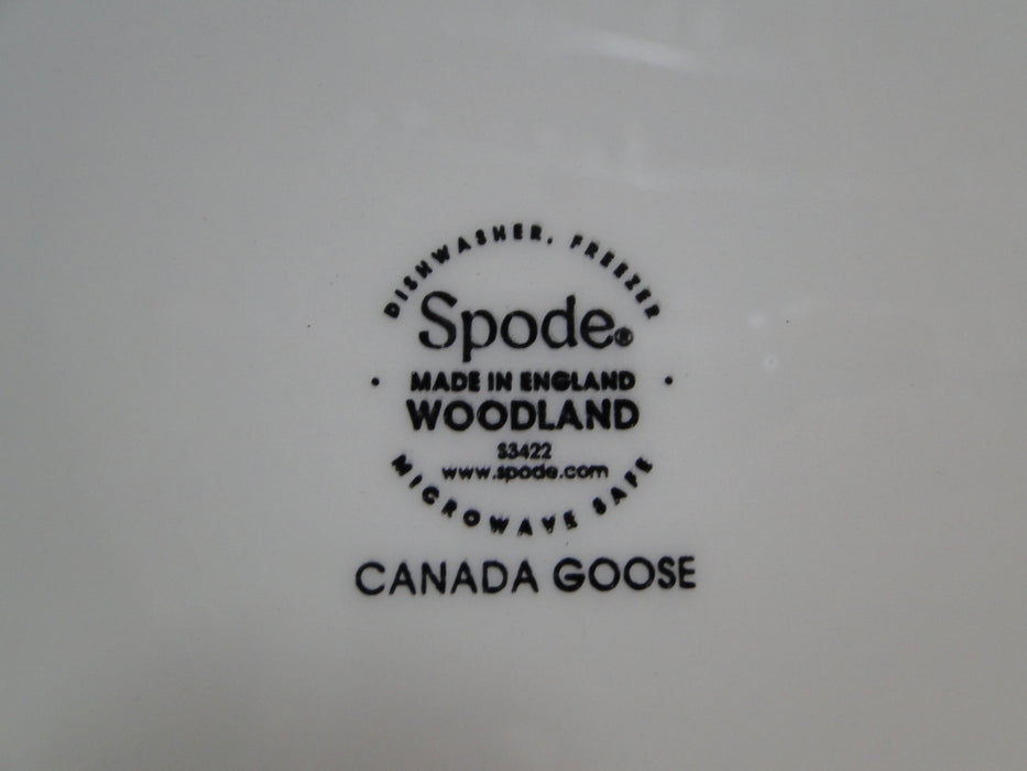 Spode Woodland Canada Goose, England: Dinner Plate, 10 1/2", Flaw