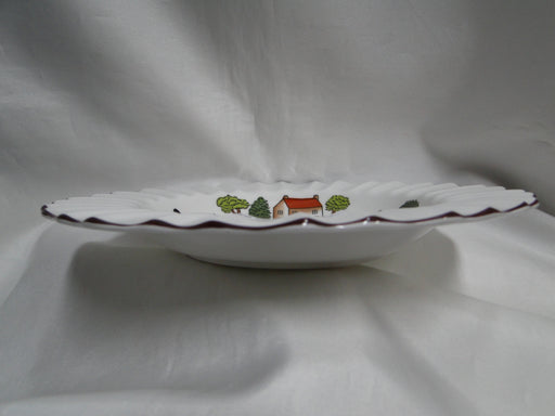 Crown Staffordshire Hunting Scene: Hunters: Fluted Bowl (s) w/ Rim, 8 3/4"