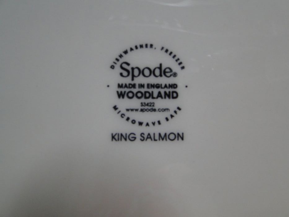 Spode Woodland King Salmon Fish: Dinner Plate, 10 1/2", Flaw