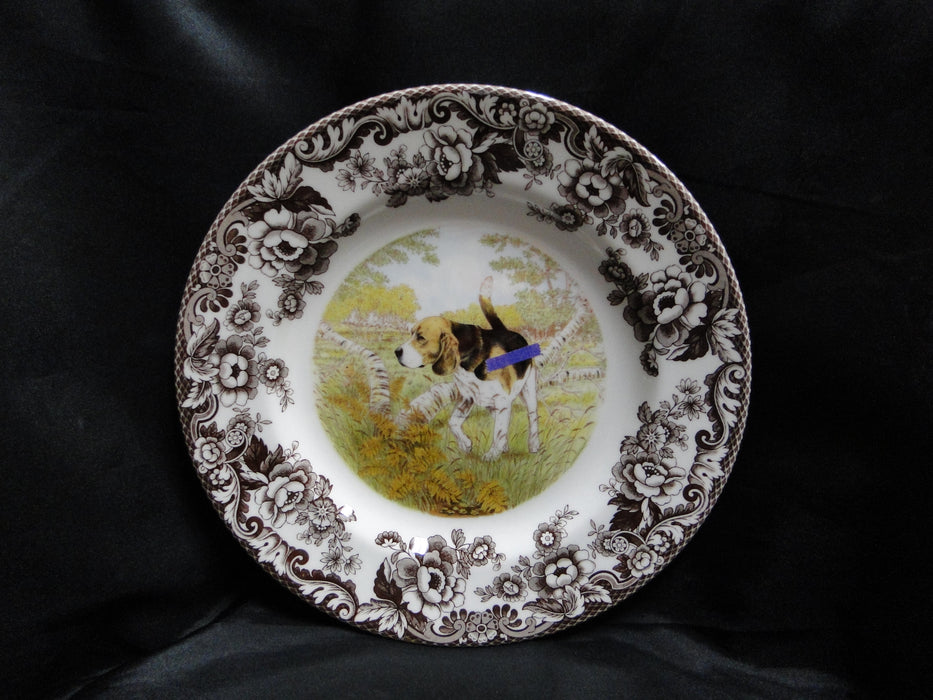 Spode Woodland Beagle Hunting Dog: Dinner Plate (s), 10 1/2", Flaw