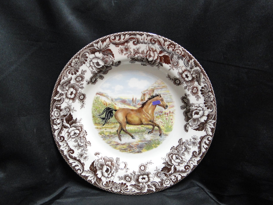 Spode Woodland Horses American Quarter, England: Dinner Plate (s), 10 1/2", Flaw