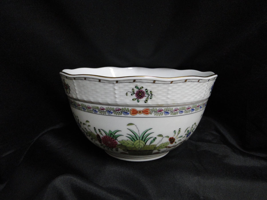 Herend Indian Basket Multicolor: Round Serving Bowl, 7 1/2" x 4", 362/FD