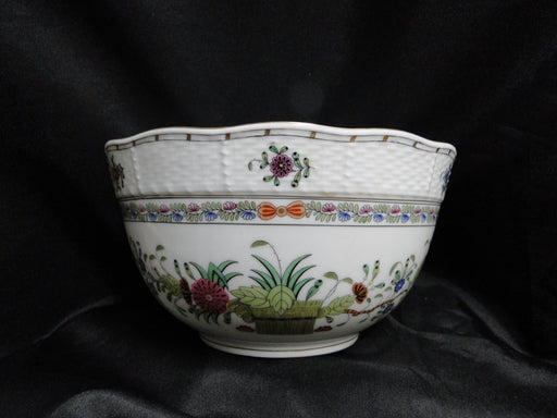 Herend Indian Basket Multicolor: Round Serving Bowl, 7 1/2" x 4", 362/FD