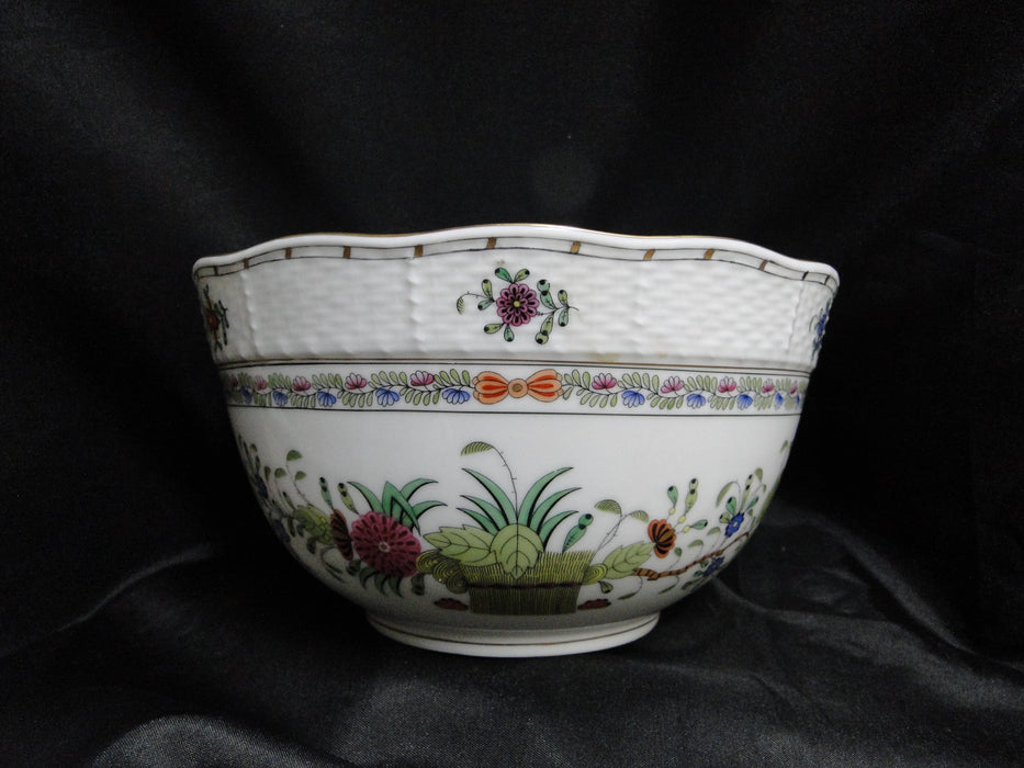 Herend Indian Basket Multicolor: Round Serving Bowl, 7 1/2" x 4", 362/FD