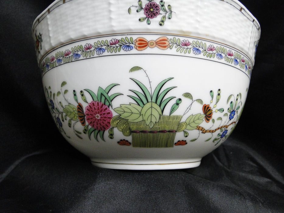Herend Indian Basket Multicolor: Round Serving Bowl, 7 1/2" x 4", 362/FD