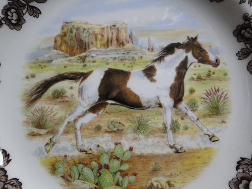Spode Woodland Horses Paint, England: Dinner Plate, 10 1/2", Flaw