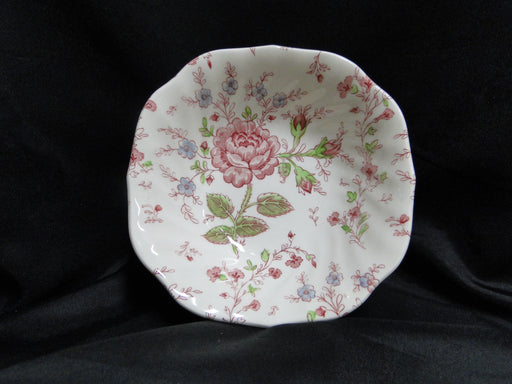 Johnson Brothers Rose Chintz, England: Square Cereal Bowl, 6 1/4", Bump