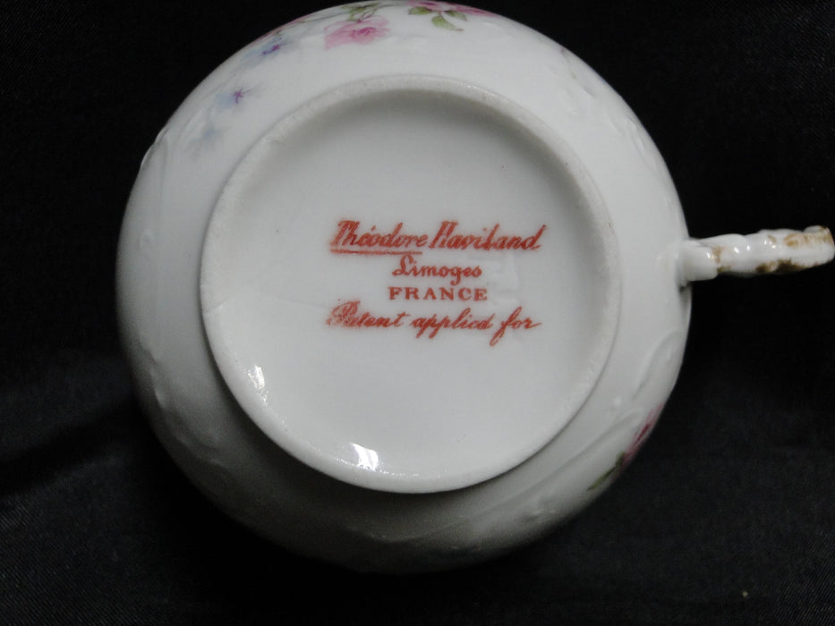Haviland (Limoges) Schleiger 309, Pink & Blue Flowers: 2" Cup Only