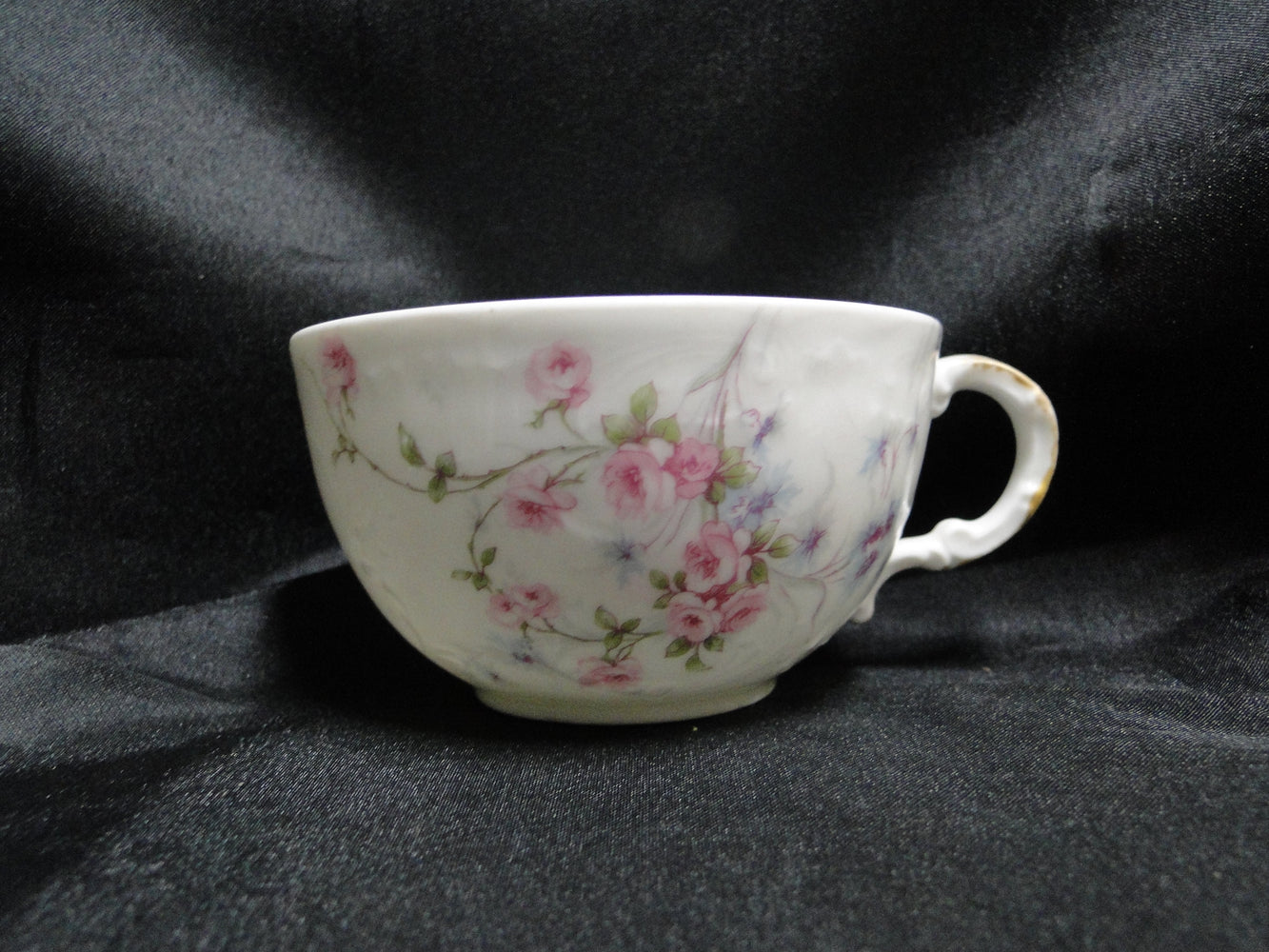 Haviland (Limoges) Schleiger 309, Pink & Blue Flowers: 2" Cup Only