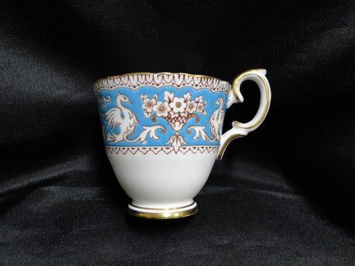 Crown Staffordshire Ellesmere, Turquoise: Demitasse Cup & Saucer Set, 2 1/2"