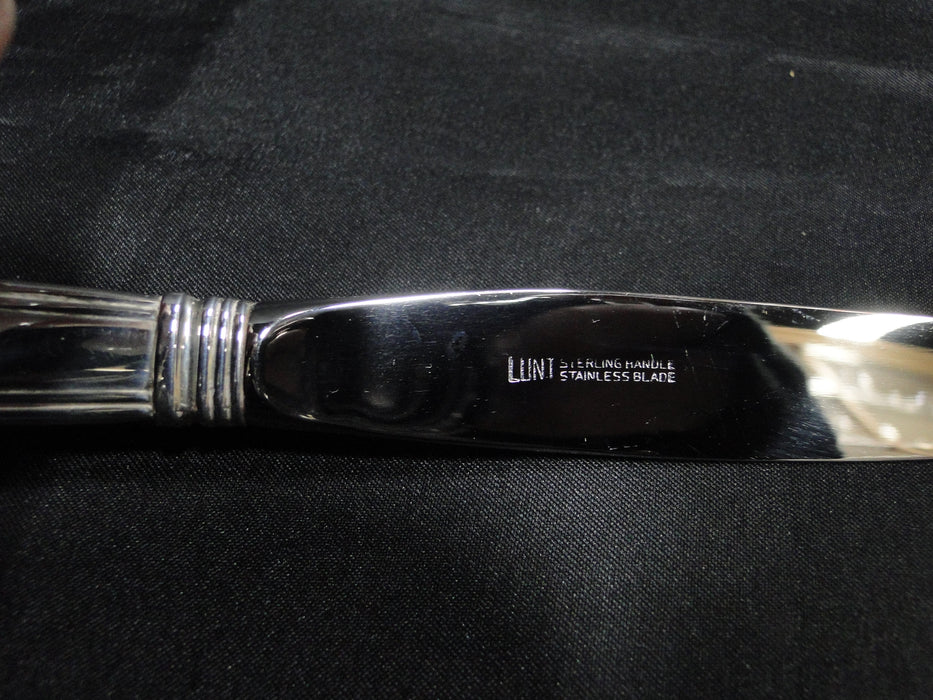 Lunt Embassy Shell, Sterling, 1981: Modern Knife (ves), 8 5/8", No Mono