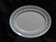 Johnson Brothers Bermuda, Pareek, Blue Leaves: Serving Platter, 12 3/8", As Is