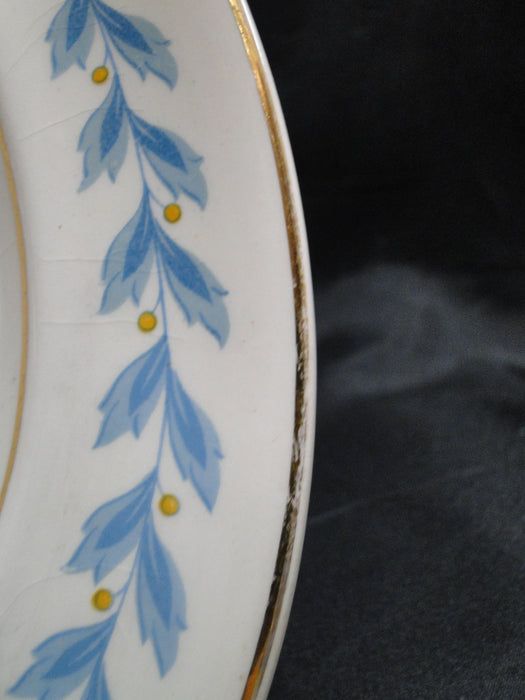 Johnson Brothers Bermuda, Pareek, Blue Leaves: Serving Platter, 12 3/8", As Is