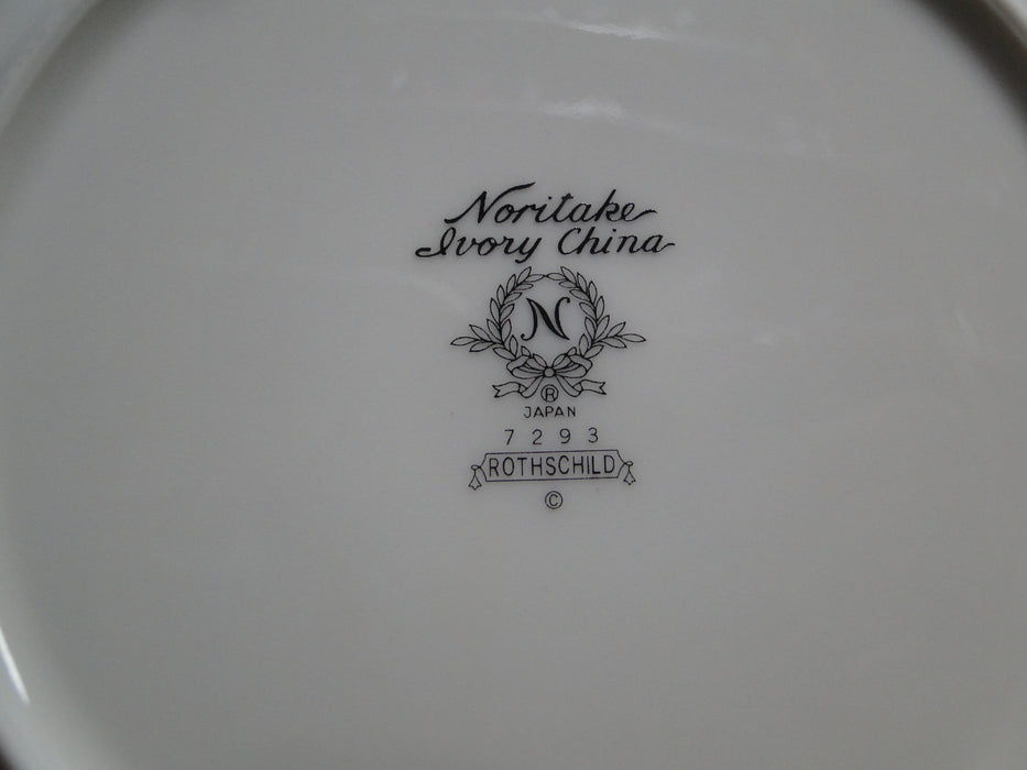 Noritake Rothschild, 7293, Ivory w/ Pink Florals: Dinner Plate (s),  10 1/2"