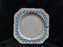 Johnson Brothers Bermuda, Pareek, Blue Leaves: Square Salad Plate, As Is