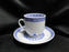 Tienshan Rice, Embossed Rice, Blue & White: Demitasse Cup & Saucer Set, 2 1/4"