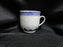 Tienshan Rice, Embossed Rice, Blue & White: Demitasse Cup & Saucer Set, 2 1/4"