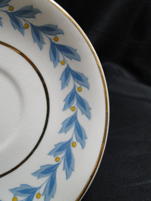 Johnson Brothers Bermuda, Pareek, Blue Leaves: 5 3/4" Saucer (s) Only, As Is