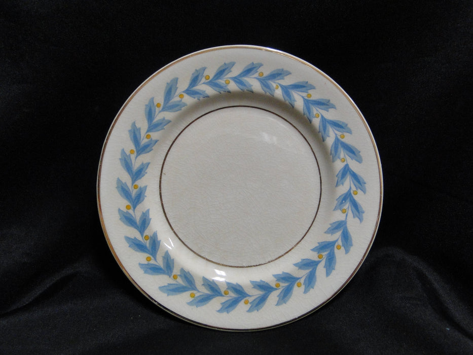 Johnson Brothers Bermuda, Pareek, Blue Leaves: Bread Plate (s), 6 3/8", As Is