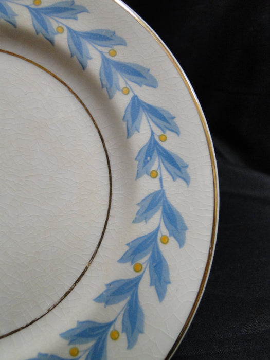 Johnson Brothers Bermuda, Pareek, Blue Leaves: Bread Plate (s), 6 3/8", As Is