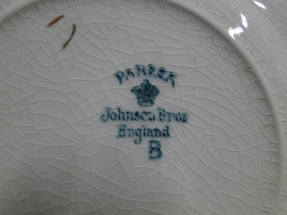 Johnson Brothers Bermuda, Pareek, Blue Leaves: Bread Plate (s), 6 3/8", As Is