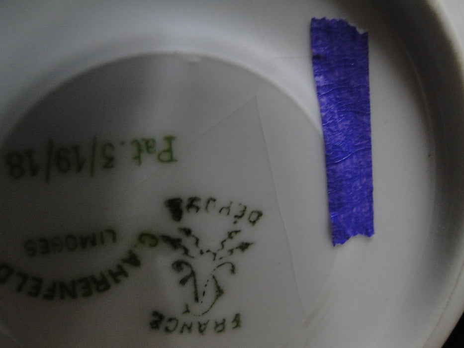 Charles Ahrenfeldt Blue Lattice, Florals: Demitasse Cup & Saucer Set, 2", As Is