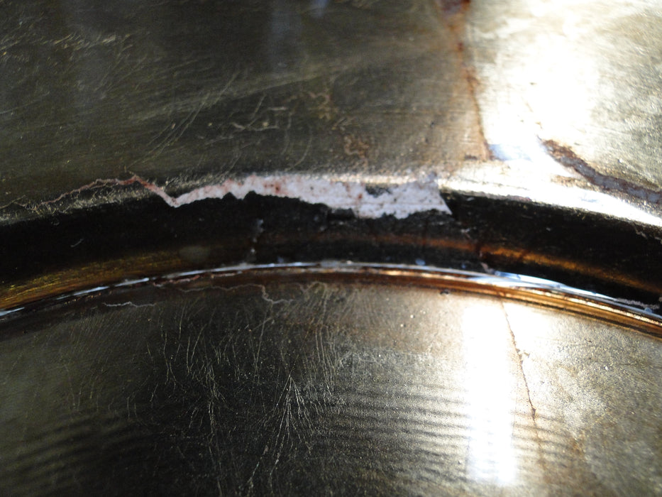 Bill Blass Handcrafted: Bronze Gold Leaf Glass Charger Plate (s), 12 7/8"