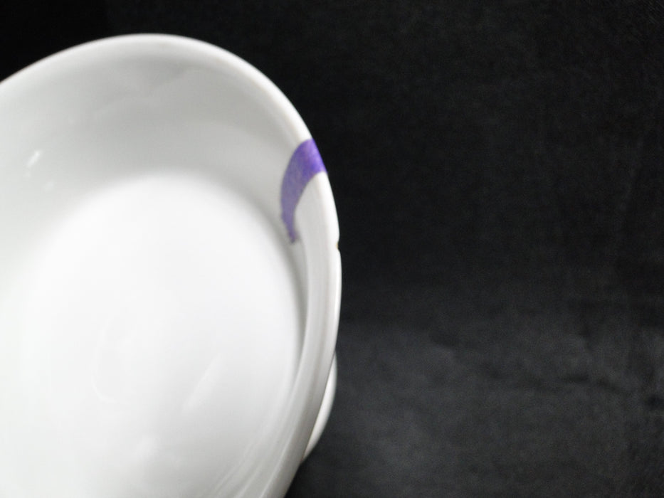Raynaud Ceralene Guirlandes, Green Line, Flowers: Footed Dessert Bowl, As Is