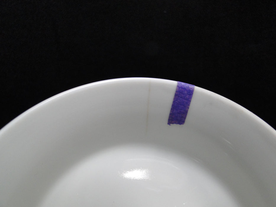 Raynaud Ceralene Guirlandes, Green Line, Flowers: Footed Dessert Bowl, As Is