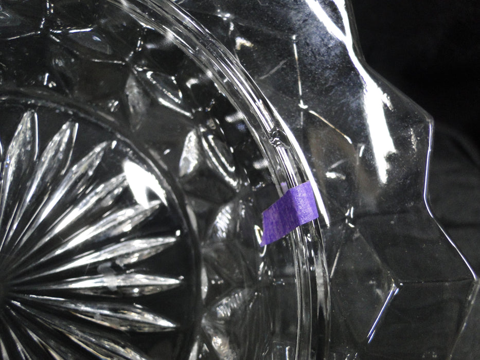 Fostoria American Clear: Round Covered Butter Dish & Lid, As Is
