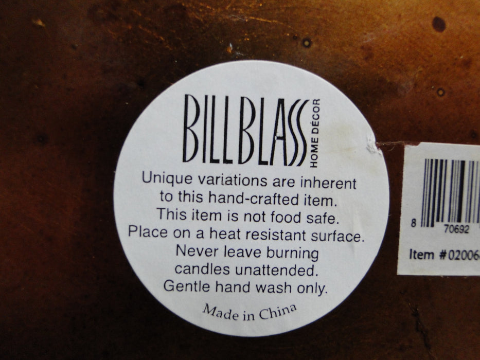 Bill Blass Handcrafted: Bronze Gold Leaf Glass Charger Plate (s), 12 7/8", Wear