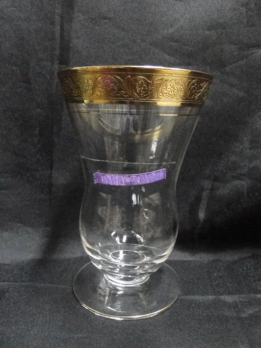 Glastonbury Lotus Minuet, #3720, Gold Encrusted: Footed Tumbler, 5 1/4", As Is
