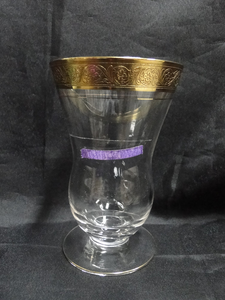 Glastonbury Lotus Minuet, #3720, Gold Encrusted: Footed Tumbler, 5 1/4", As Is