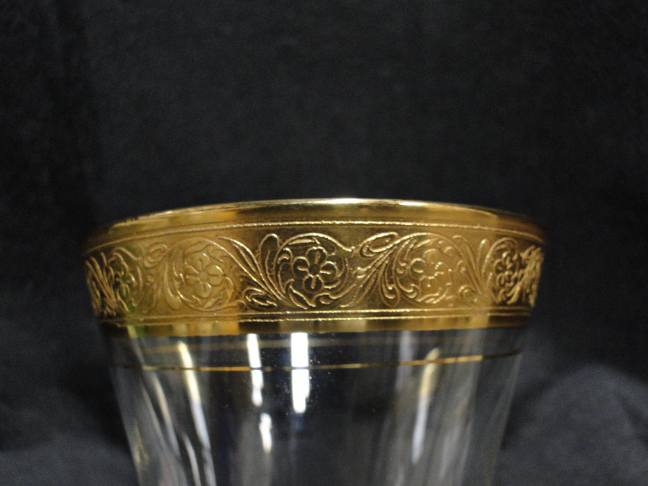Glastonbury Lotus Minuet, #3720, Gold Encrusted: Footed Tumbler, 5 1/4", As Is