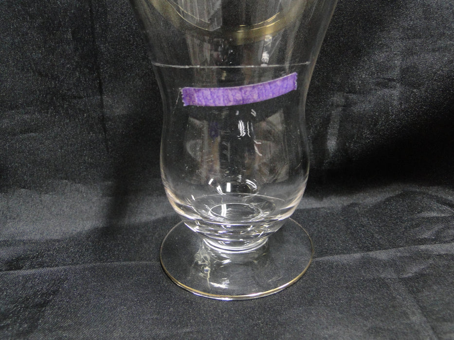 Glastonbury Lotus Minuet, #3720, Gold Encrusted: Footed Tumbler, 5 1/4", As Is
