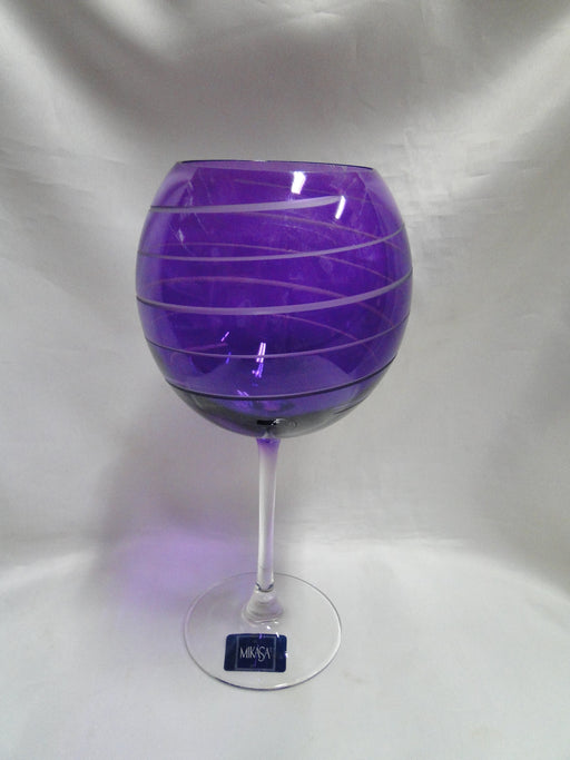 Mikasa Cheers Mix: Purple Balloon Wine, 9", Spiral Cuts