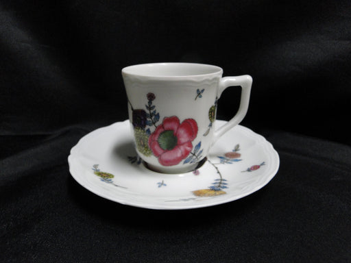 Raynaud Ceralene Anemones, Multicolored Flowers: Demitasse Cup & Saucer Set