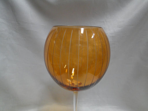 Mikasa Cheers Mix: Amber Balloon Wine, 9", Vertical Cuts