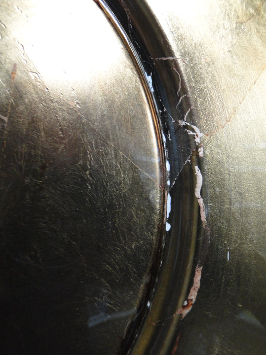 Bill Blass Handcrafted: Bronze Gold Leaf Glass Charger Plate (s), 12 7/8", Wear