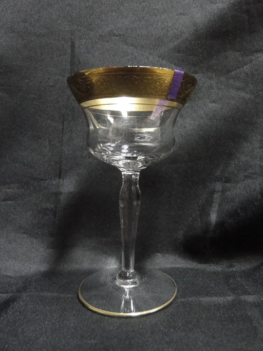 Glastonbury Lotus Minuet, #3720, Gold Encrusted: Liquor Cocktail, 5 1/8", As Is