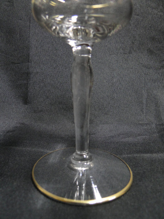 Glastonbury Lotus Minuet, #3720, Gold Encrusted: Liquor Cocktail, 5 1/8", As Is