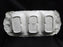 Fitz & Floyd Pepper Gourmet: 3-Part Relish Dish, 19 1/4" x 8 1/2" x 2"