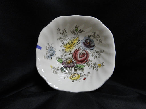 Johnson Brothers Sheraton, Floral Center: Square Cereal Bowl, 6 1/4", As Is