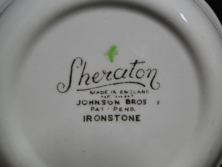 Johnson Brothers Sheraton, Floral Center: Square Cereal Bowl, 6 1/4", As Is