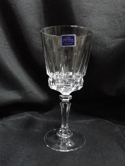 Cristal d'Arques Chantelle, Lady Victoria, Clear w/ Knob Stem: Wine (s), 6 1/4"