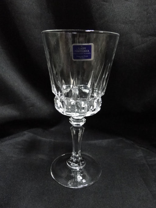 Cristal d'Arques Chantelle, Lady Victoria, Clear w/ Knob Stem: Wine (s), 6 1/4"
