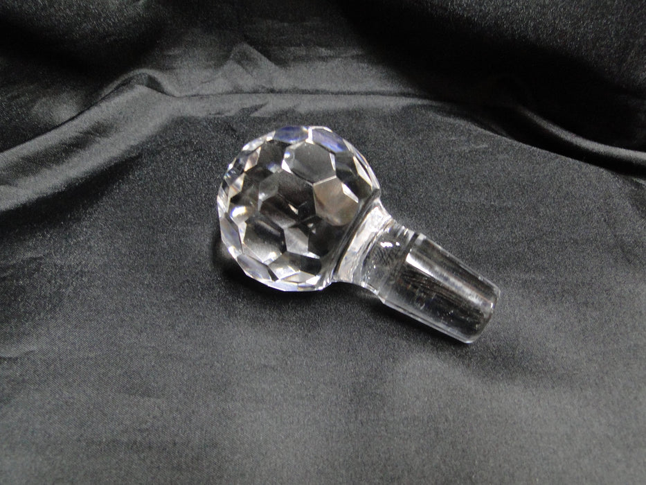 Waterford Crystal Alana, Cut Cross Hatch: Ships Decanter & Stopper, 10" Tall