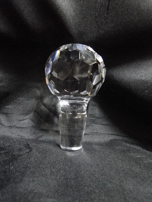 Waterford Crystal Alana, Cut Cross Hatch: Ships Decanter & Stopper, 10" Tall