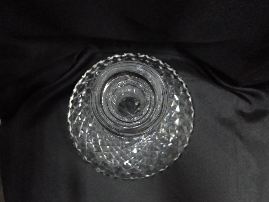 Waterford Crystal Alana, Cut Cross Hatch: Ships Decanter & Stopper, 10" Tall